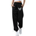 thumbnail image 1 of Pantalones estampados con bolsillos sueltos en la cintura elásticos informales para mujer a la moda Fridja  hfkajh101274, 1 of 7