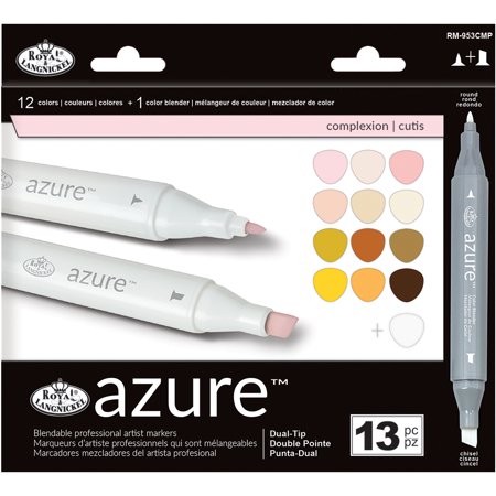 UPC: 0090672369208 | Royal & Langnickel – Azure Dual Tip Alcohol Marker Set 13pc – Complexion