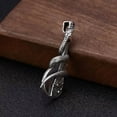 thumbnail image 4 of HOOUN Mens Punk Rock Silver Snake Guitar Pendant Necklace Biker Jewelry Box Chain 24", 4 of 6