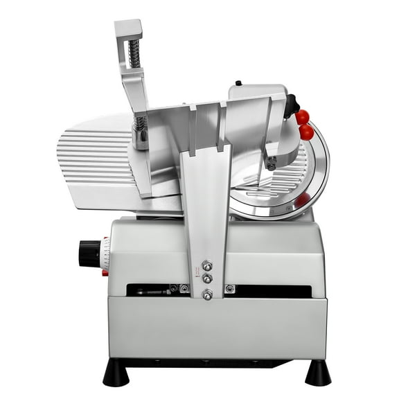 KFFKFF 10-Inch Commercial Meat Slicer 550W Electric Deli Meat Vegetable Bread Slicer