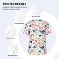 thumbnail image 3 of Lsque Sea Life 1 Pattern Mens Polo Golf Shirts Funny Graphics Shorts Sleeve Button Shirts Baseball T-shirt-4X-Large, 3 of 7