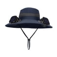 thumbnail image 2 of Kugisaki Sun Hat with Fans Solar Power Fan Wide Brim Sun Hat Fishing Essentials for Hiking Beach Summer Outdoor, 2 of 7