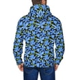 thumbnail image 5 of Zip Up Hoodies for Men - Blue Flowers Long Sleeve Comfrt Men'S Fashion Hoodies & Sweatshirts, Jackets for Men Hoodies Pullover Clothing Clothes with Pouch, 5 of 5