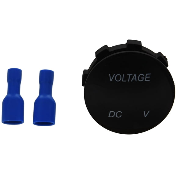 4X Voltage Meter Universal Voltmeter Digital Display Water Resistant LED Green Color for 12V-24V DC Car Automobile Truck