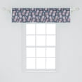 thumbnail image 2 of Ambesonne Tropical Valance Pack of 2, Vintage Island Pineapples, 54"X12", Rose and Slate Blue, 2 of 4