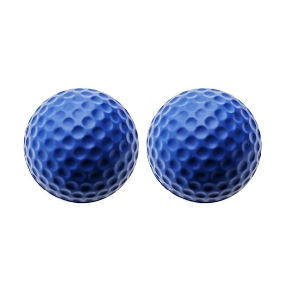 2Pcs Golf Balls Elastic High Visibility Eco-friendly Safety Golf Practice Balls Children Toys for Golf Practice