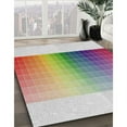 thumbnail image 3 of Ahgly Company Machine Washable Indoor Rectangle Transitional Mauve Taupe Purple Area Rugs, 2' x 5', 3 of 7