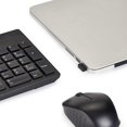 thumbnail image 5 of Combo de teclado y ratón inalámbricos Amazon Basics, tamaño completo, disposición QWERTY, receptor USB Plug & Play de 2,4 GHz, diseño elegante, color negro, 5 of 5