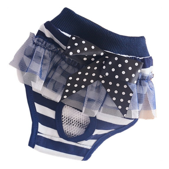 AYYUFE Adjustable Pet Short Pants Lace Design Breathable Washable Dog Briefs Pet Physiological Pants for Female Dogs