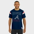 thumbnail image 4 of Men's Darius Rucker Collection by Fanatics Navy Atlanta Braves Distressed Sleeve Stripe T-Shirt, 4 of 6