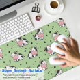 thumbnail image 4 of Long Mouse Pads for Desk,Green Cow Dot Pattern Desk Mats on Top Of Desks, Desk Mouse Pad Extra Large with 3mm Non-Slip Base and Stitched Edge for Gaming,Office,Work,Home 31.5"x11.8", 4 of 6