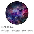 thumbnail image 2 of Coolnut Round Rugs for Living Room, Nebula And Galaxies In Space Non-Slip Coral Velvet Long Runner Rugs, Washable Water Absorbent Mat Carpet for Bedroom Kitchen Kids Room, 2 of 6