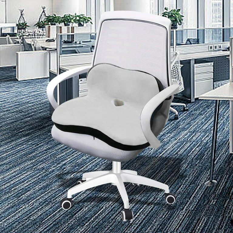 KingPavonini Large Seat Cushion 3D Full Wrap Office Chairs Cushions Memory  Foam Pain Relief
