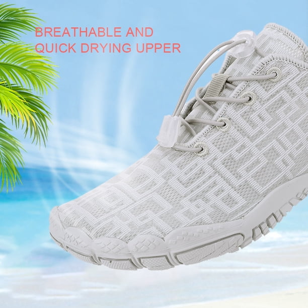 WDOplteas Zapatos Malla para Vadear Calzado Natación Antideslizante (36 Claro)