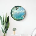 thumbnail image 4 of 16 Inch Wall Clock Battery Operated Silent Clock Decorative for Office, Kitchen, Outdoor, Living Room，Blue Ocean Beach Elegant, 4 of 4