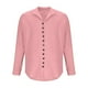 thumbnail image 4 of pstuiky camisas de hombre de manga larga, Camisa informal de moda para hombre, con cuello en V y mangas cortas, transpirable y con botones. tops de invierno para hombre xxxl, 4 of 6