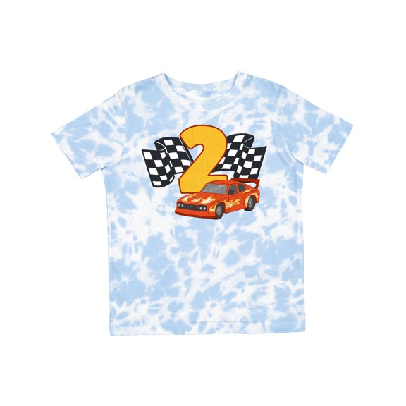 Inktastic Number Two Race Car Boys or Girls Toddler T-Shirt