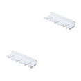 thumbnail image 2 of Ganchos colgantes autoadhesivos Inteprter soporte impermeable para de dientes estante de almacenamiento de cables colgador Blanco 2piezas, 2 of 6