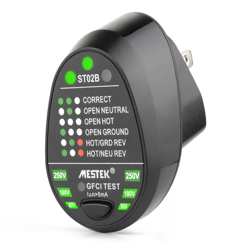 MESTEK Advanced RCD Electric Socket Tester Automatic Neutral Live Earth