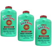 "3 Pack - Gold Bond Body Powder Medicated Extra Strength 10 oz Each, Talc-Free"