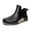 Black, variant on Womens Rain Boots 2026 Fashion Couple Walking Water Shoes Ankle Rubber Water Resistant Boots Non Slip Soles Mid Calf Booties Outdoor Casual Slip On Shoes for Fishing Camping Black 10 Wide