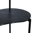 thumbnail image 5 of Homy Casa Dressing Table with Removable Circular Mirror Modern Makeup Vanity Desk Multifunctional Oval Dressing Writing Desk for Bedroom Studio, Black, 5 of 5