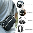 thumbnail image 2 of Portable Nylon Shoulder Bag For Phone And Earphones Adjustable Strap Double Pockets Protective Lining Design, 2 of 9