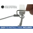 thumbnail image 3 of Universal CableTether - TetherClamp (4 Pack) - Heavy Duty, Reusable, Adjustable, Cable Tether, 3 of 4
