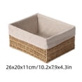 thumbnail image 4 of AOMXGD Hand Woven Rope Storage Basket, 10x8x4In Decorative Organizer Plastic Bin For Kitchen, Bathroom, Closet, Shelves Daily Sundries Arrangement, 4 of 8