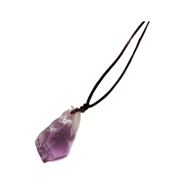 Fashion Violet Stone Necklace Costume Accessories Amethyst Crystal Necklace for Yuyangstore Collares de amatista