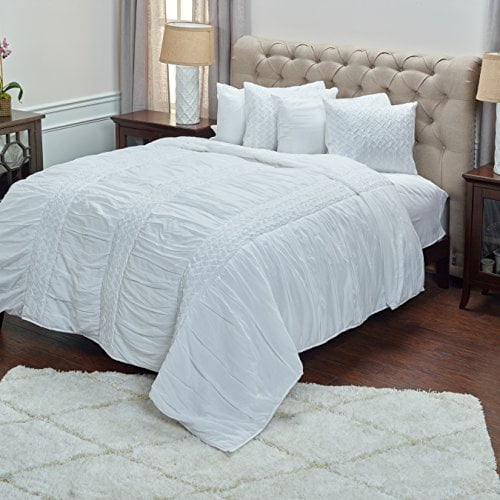 Rizzy Home Carly White King Size Quilt 106 Inches X 92 Inches Walmart