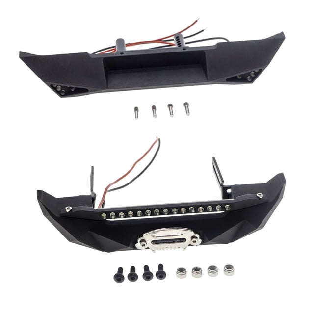1:10 piezas de actualización de paracques para coche para SCX10 90046 accesorios de piezas de actualización de camión y oruga Paracques trasero Hugo parachoques del coche rc