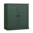 thumbnail image 5 of Palace Imports 100% Solid Wood 3-shelf Bookcase with Adjustable Shelves and Solid Doors, Green, 5 of 5