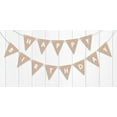 thumbnail image 5 of Inkdotpot Pre Strung Bunting Flags Happy Birthday Party Decorations Wall Decor Birthday Rustic Kraft Pennant Banner Sign Photo Prop, 5 of 8