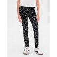 thumbnail image 2 of Gap Pantalones Leggings de Jersey para Niñas, Negro Floral, Talla XL, 2 of 4