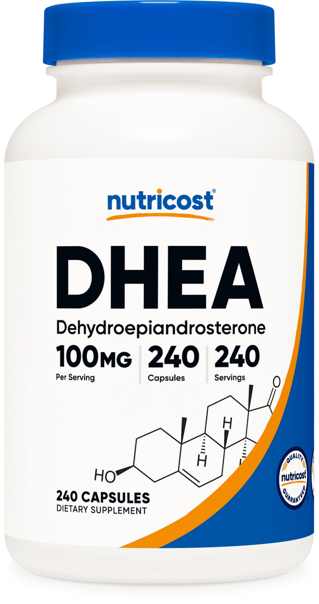Nutricost DHEA 100mg, 240 Capsules Gluten Free, Soy Free, NonGMO