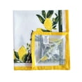 thumbnail image 6 of Fingercraft Cloth Napkin, Cotton Linen Blend Printed Table Napkins, Soft and Absorbent Fabric, 12 piece , 20x20In Lemon Print, 6 of 7