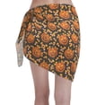 thumbnail image 5 of Zufioo Quirky Corn Pumpkin Print Women's Beach Short Wrap Skirt, Short Quick-drying Wrap Skirt, Swimsuit Cover-up Sun Protection Cape, Suitable for Beach, Pool-One Size, 5 of 7