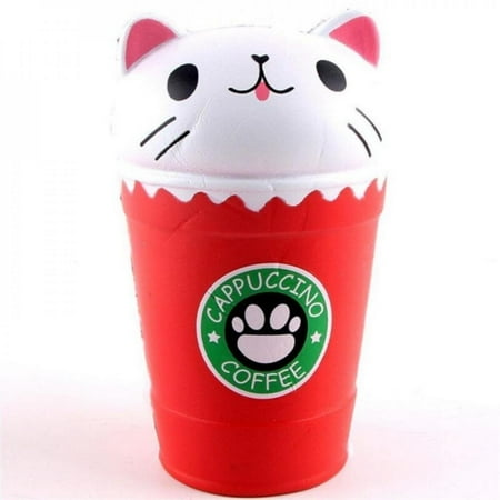 

Baozhu Children Mini Slow Rebound Toy Cat Head Coffee Cup Reduce Pressure Prop Early Educational PU Toy 2018 new