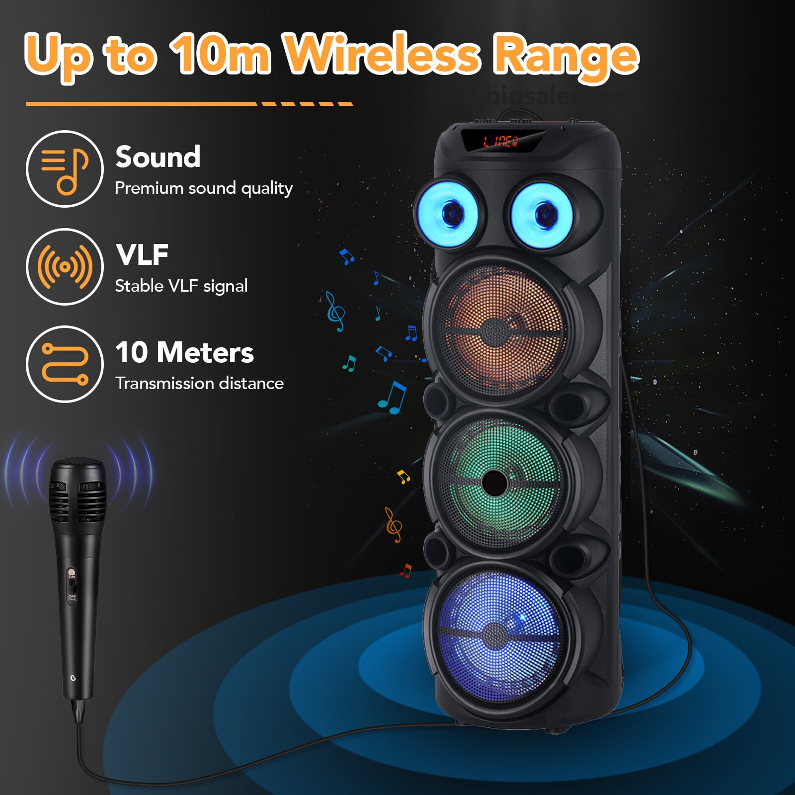 Portable Bluetooth Speaker Triple 8