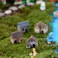thumbnail image 6 of Visland 4PCS Miniature Fairy Garden Stone House - Mini Fairy Cottage House for Garden & Patio Decoration - Accessories for Home Decoration Outdoor Dcor, 6 of 8