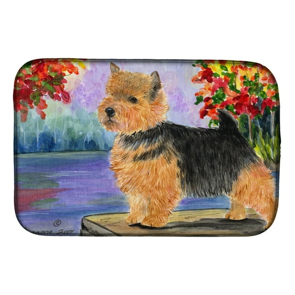 Norwich Terrier Dish Drying Mat