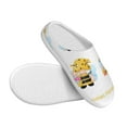 thumbnail image 3 of Lsque Gnomes Honey Bee Pattern Womens Comfort Cotton on Scuff With Memory Foam and Anti-skid Sole Slipper-37/38, 3 of 7