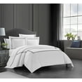 thumbnail image 2 of Chic Home Nella 7-Piece Solid Color Cotton Duvet Set, Queen, Black, 2 of 6