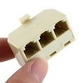 thumbnail image 2 of Adaptador de Cable de Teléfono RJ11 Triplex Único Bargains 2Pcs, 2 of 5