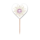 thumbnail image 1 of Lotus abierta mente pura Etiqueta del corazón de la bandera del palillo de dientes, 1 of 3