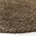 thumbnail image 4 of Safavieh Athens Talia Solid Shag Area Rug, Taupe, 6'7" x 6'7" Round, 4 of 9