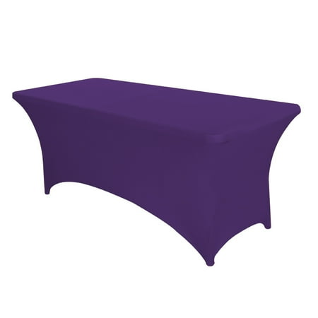 

Black Fitted Tablecloths for Rectangle Tables Stretch Spandex Table Cover Protector for Banquet Massage Bed Wedding Birthday 72 Length x 30 Width x 30 Height Inches