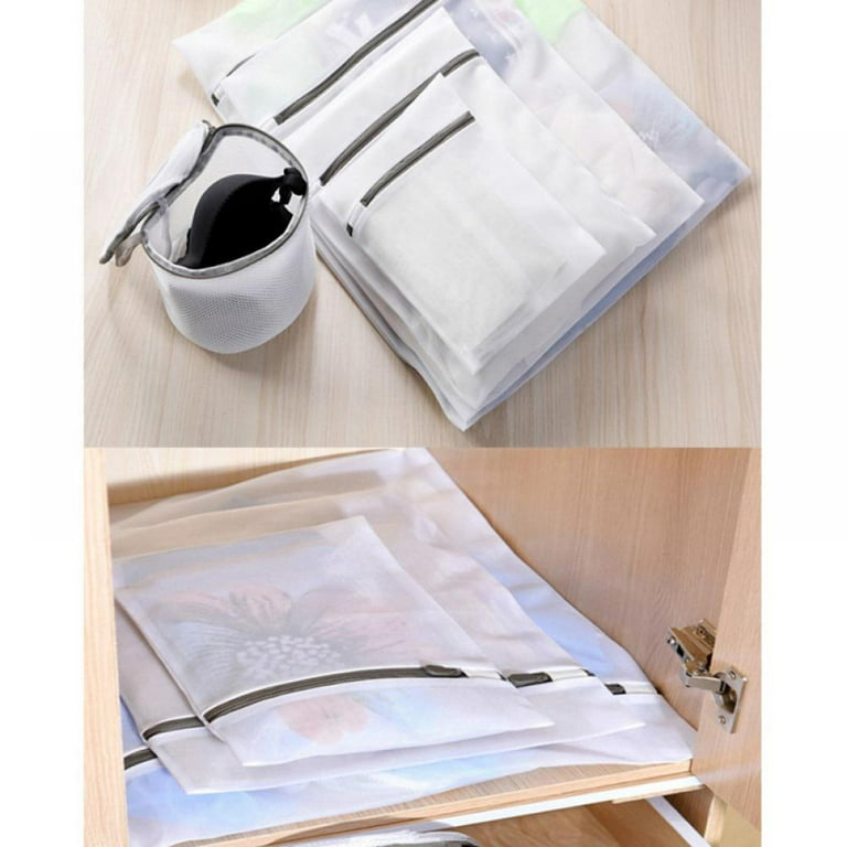 6Pcs Mesh Laundry Bags for Delicates with Premium Zipper, Travel