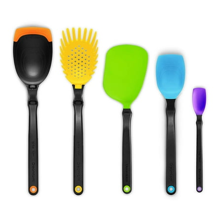 Dreamfarm Set of the Best - Essential Kitchen Tool Collection - Includes Spadle, Holey Spadle, Chopula, Supoon and Mini Supoon (Assorted